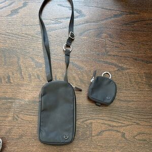 lululemon athletica Black Crossbody phone bag